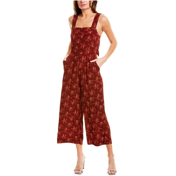 Madewell Pants - Madewell Apron Bow Back Floral Jumpsuit Romper
